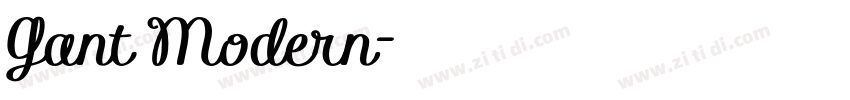 Gant Modern字体转换